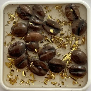 graine café feuille or