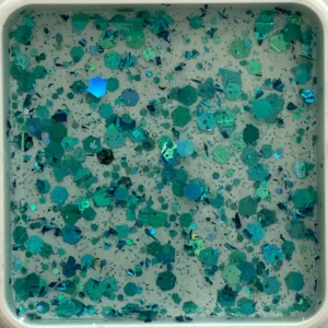 Paillettes vert eau
