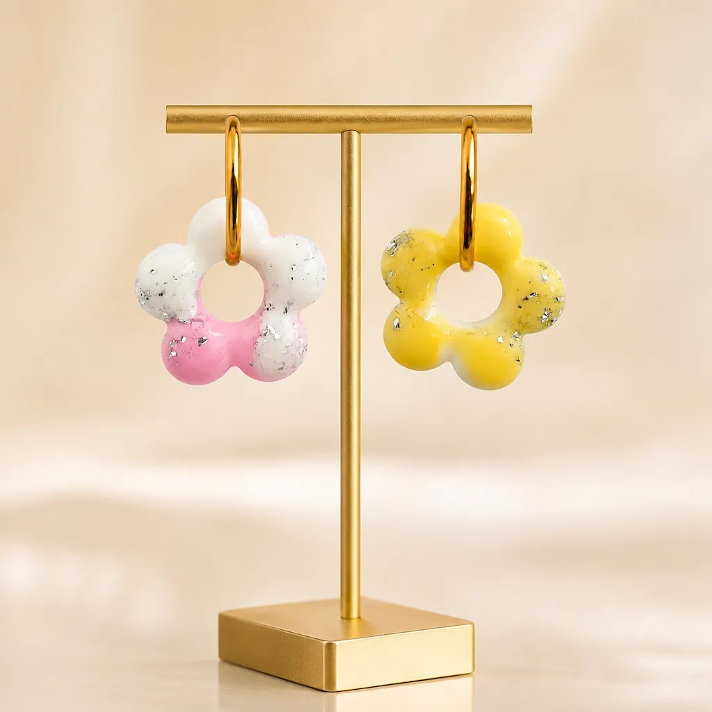 boucles d’oreilles pampille "flora"