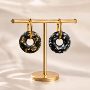 boucles d’oreilles pampille "halo"