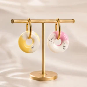 boucles d’oreilles pampille "halo"