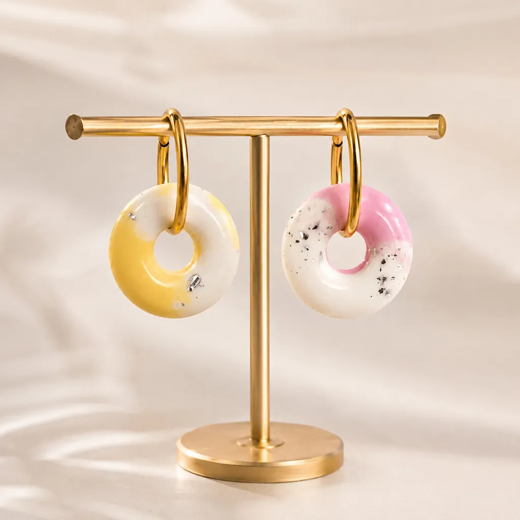 boucles d’oreilles pampille "halo"
